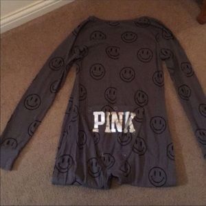 PINK smilie onesie